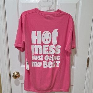 Katydid Pink 'Hot Mess' Short Sleeve Tee
